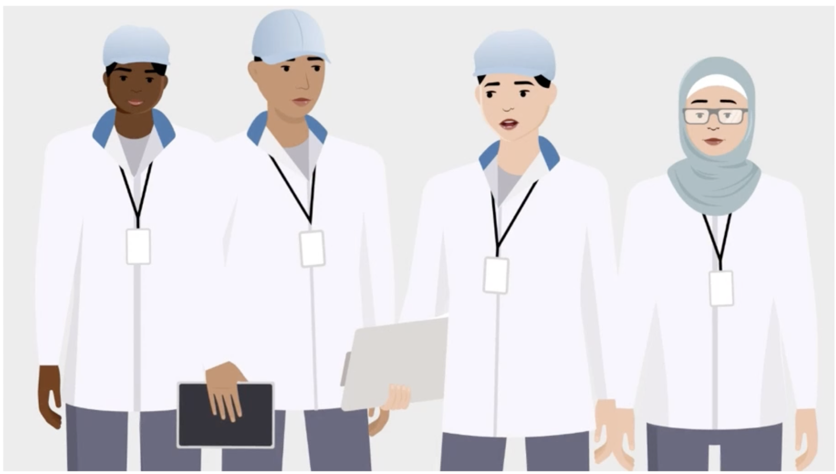 Code of Conduct animation — localized character cast