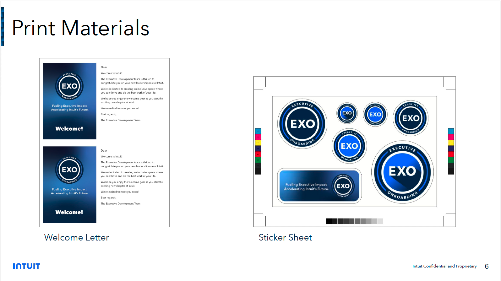 EXO Leadership Brand — print materials