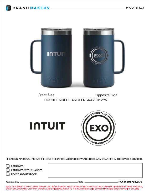 EXO Leadership Brand — branded Yeti mug
