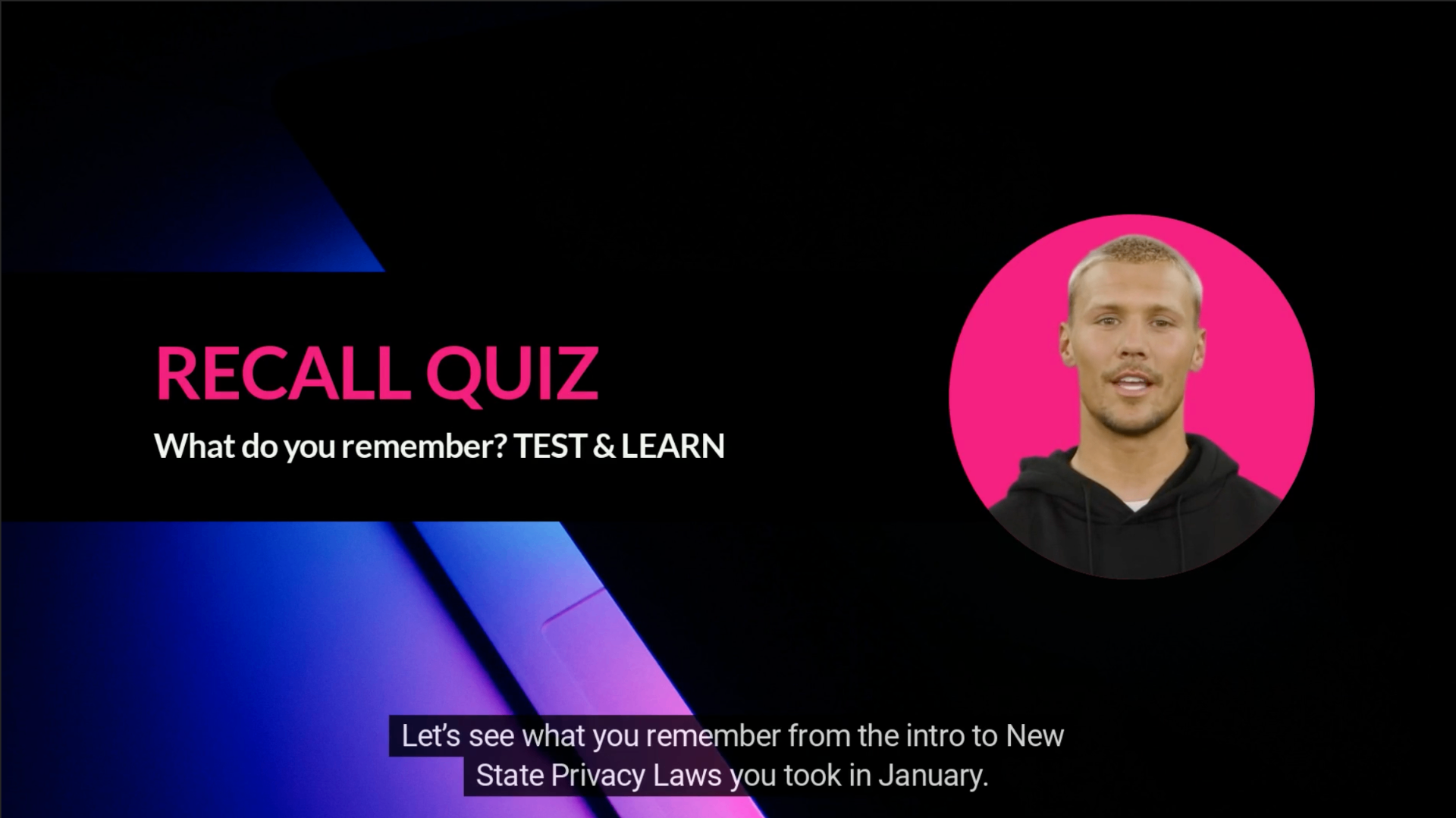 Recall Quiz — Test and Learn