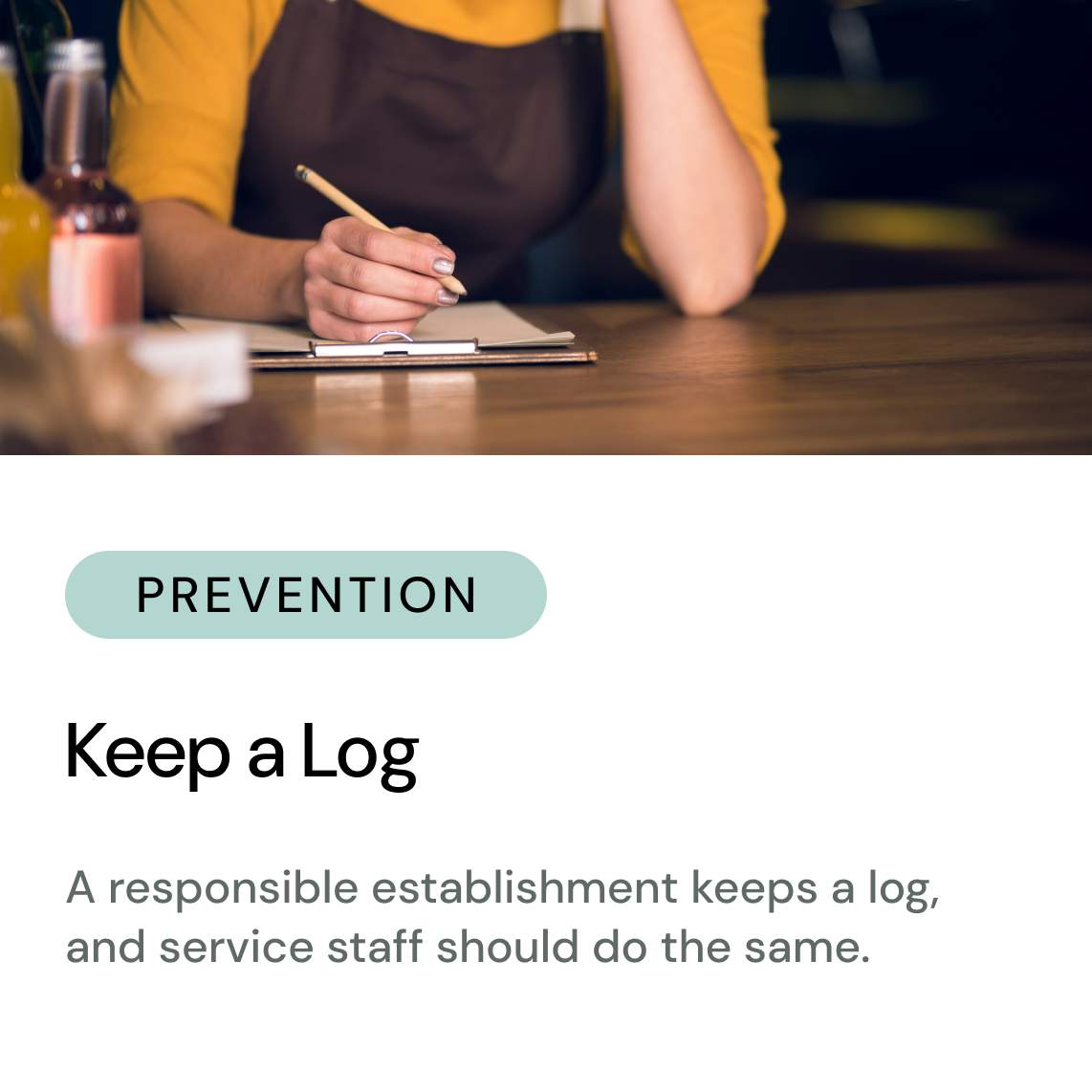 Flip Card: Keep a Log
