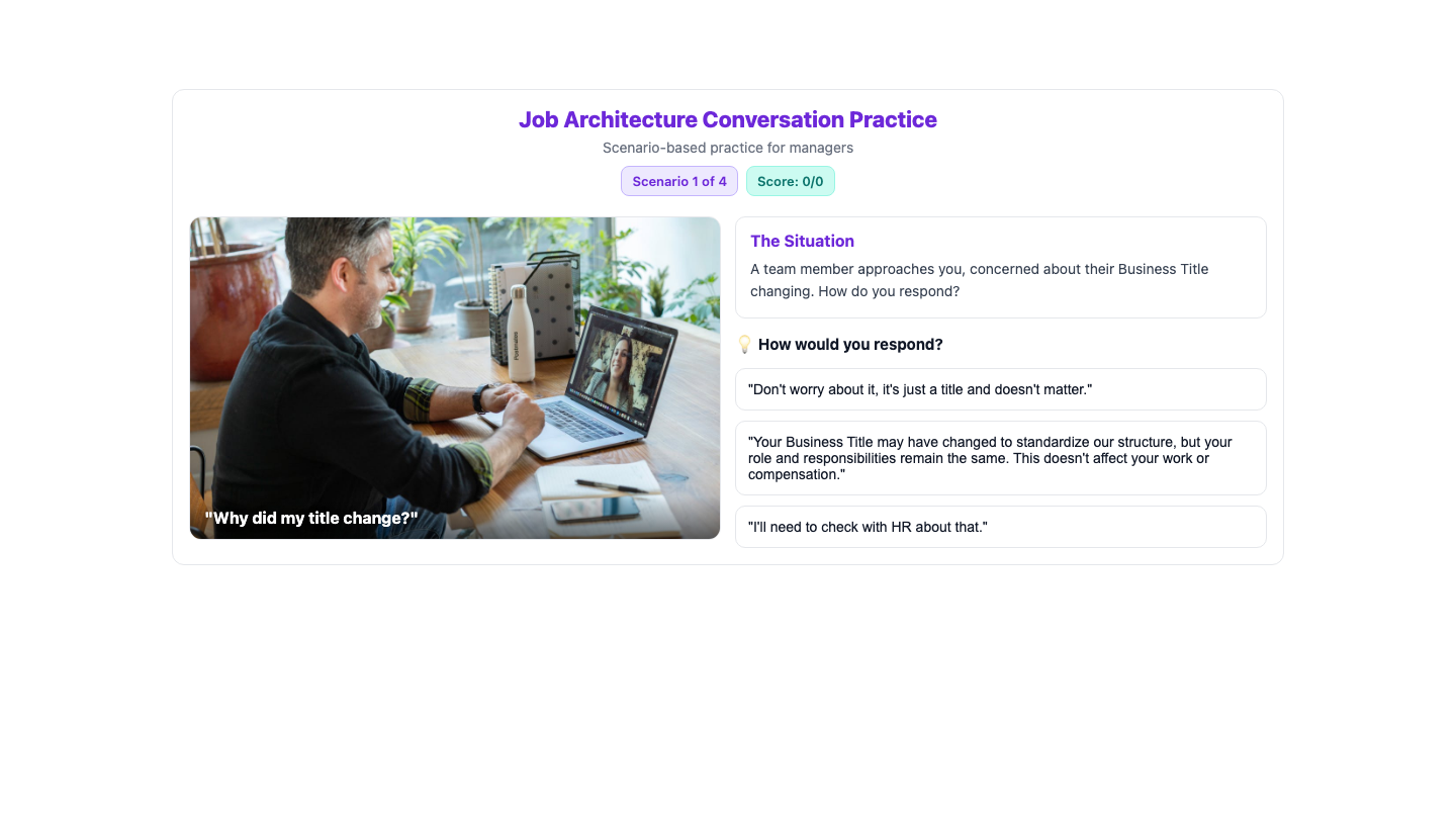 Conversation practice simulator — preview