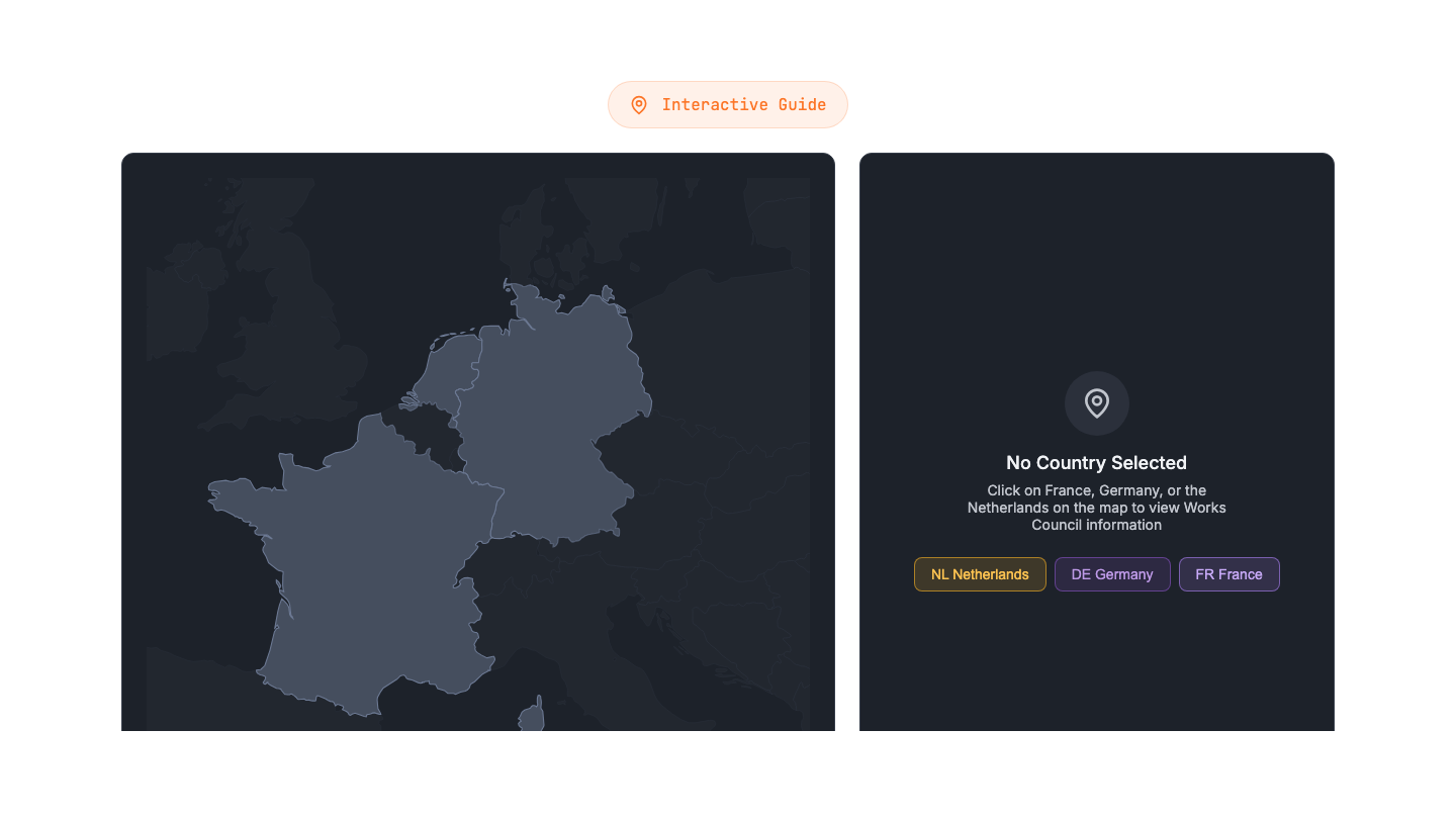Interactive Europe map — preview